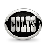 Sterling Silver LogoArt Enameled Indianapolis Colts Nfl Bead view 3