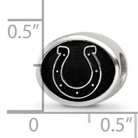 Sterling Silver LogoArt Enameled Indianapolis Colts Nfl Bead view 5