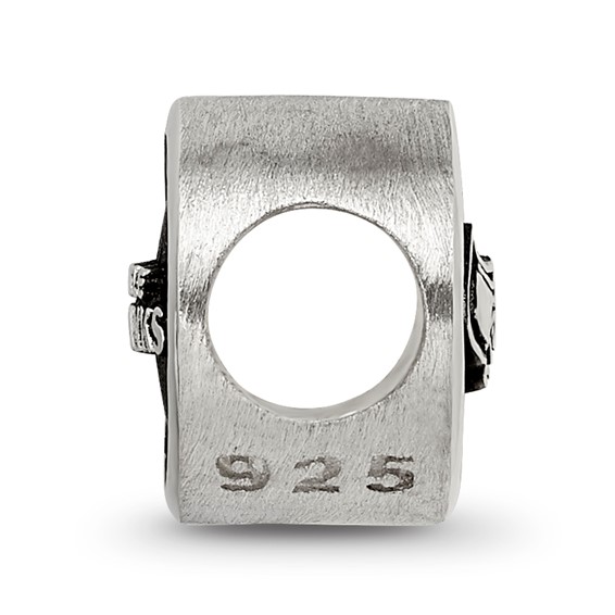 Sterling Silver LogoArt Enameled Seattle Seahawks NFL Bead