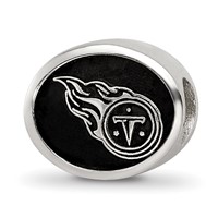 Sterling Silver LogoArt Enameled Tennessee Titans Nfl Bead view 1