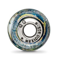 Sterling Silver Reflections Jamaica Orange Dichroic Glass Bead view 2