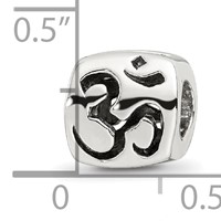Sterling Silver Reflections Om Symbol Bead view 4