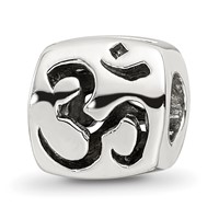 Sterling Silver Reflections Om Symbol Bead view 1