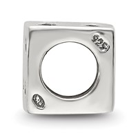 Sterling Silver Antique Reflections Dice Bead view 2