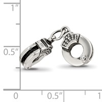 Sterling Silver Reflections Handcuffs Bead view 3