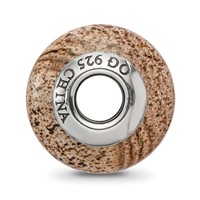 Sterling Silver Reflections Picture Jasper Bead view 2