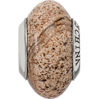 Sterling Silver Reflections Picture Jasper Bead view 3