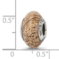 Sterling Silver Reflections Picture Jasper Bead view 4
