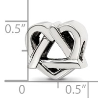 Sterling Silver Adoption Symbol Bead view 4
