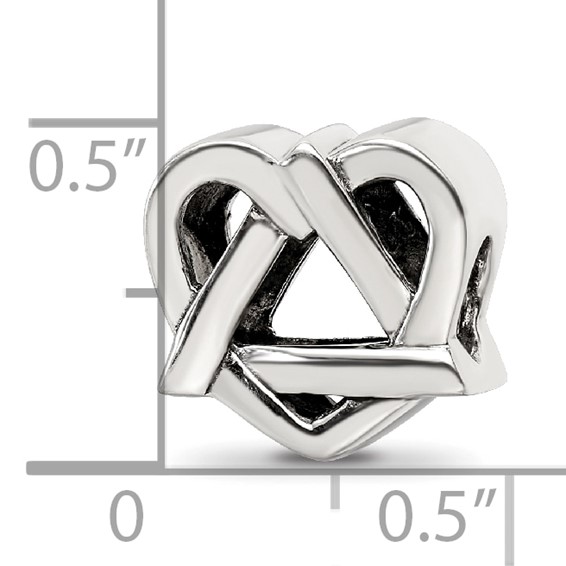 Sterling Silver Adoption Symbol Bead