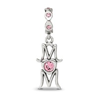 Sterling Silver Reflections Crystals Mom Dangle Bead view 3