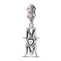 Sterling Silver Reflections Crystals Mom Dangle Bead view 4