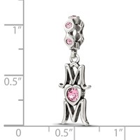 Sterling Silver Reflections Crystals Mom Dangle Bead view 5