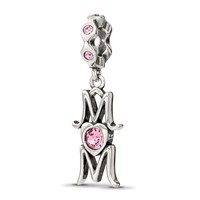 Sterling Silver Reflections Crystals Mom Dangle Bead view 1