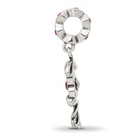 Sterling Silver Reflections Crystals Love Dangle Bead view 2