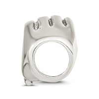 Sterling Silver Reflections Heart Hands Bead view 2