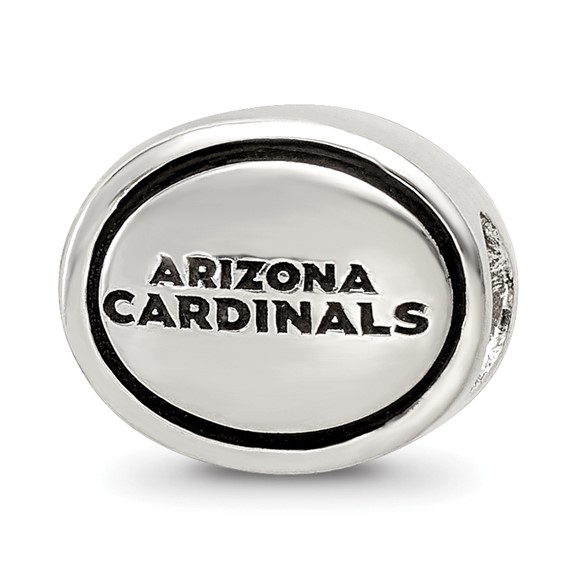 Sterling Silver Antiqued Arizona Cardinals NFL Beads