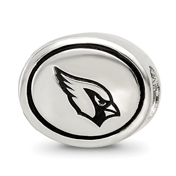 Sterling Silver Antiqued Arizona Cardinals NFL Beads