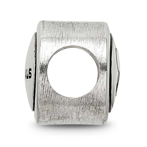 Sterling Silver Antiqued Cincinnati Bengals NFL Bead