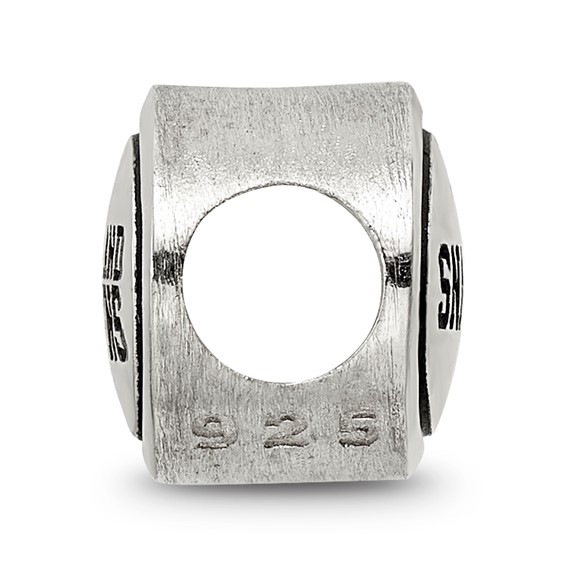 Sterling Silver Antiqued Cleveland Browns NFL Bead