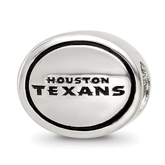 Sterling Silver Antiqued Houston Texans NFL Bead