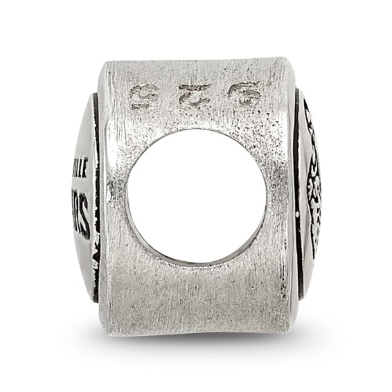 Sterling Silver Antiqued Jacksonville Jaguars NFL Bead