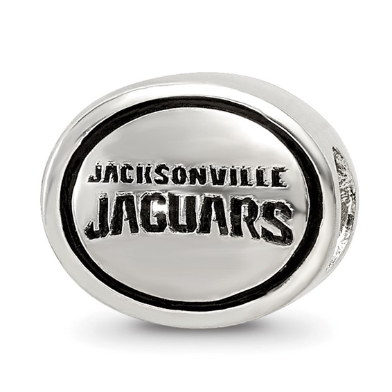 Sterling Silver Antiqued Jacksonville Jaguars NFL Bead