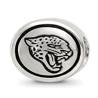 Sterling Silver Antiqued Jacksonville Jaguars NFL Bead