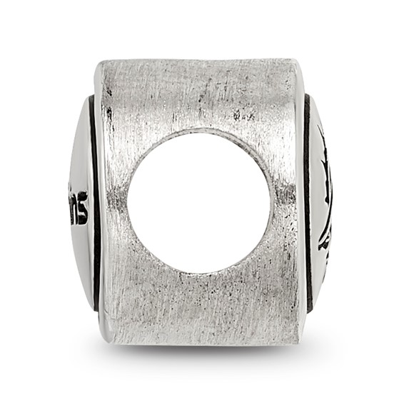 Sterling Silver Antiqued Miami Dolphins NFL Bead