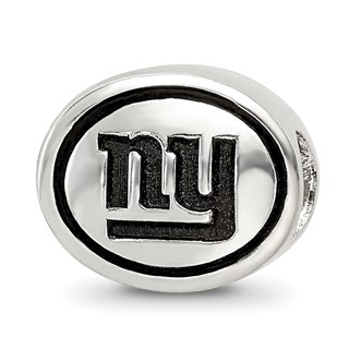 Sterling Silver Antiqued New York Giants NFL Bead