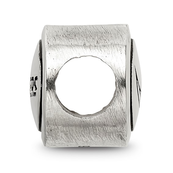 Sterling Silver Antiqued Los Angeles Chargers NFL Bead