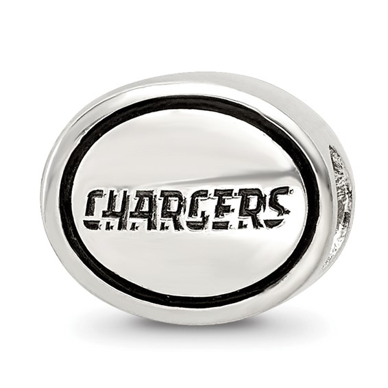Sterling Silver Antiqued Los Angeles Chargers NFL Bead
