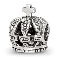 Sterling Silver Reflections Crown Bead view 1