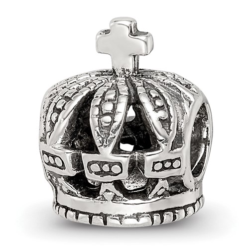 Sterling Silver Reflections Crown Bead