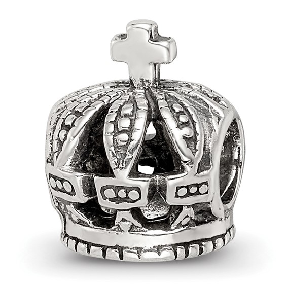 Sterling Silver Reflections Crown Bead