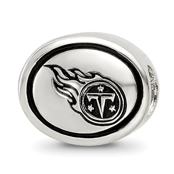 Sterling Silver Antiqued Tennessee Titans NFL Bead