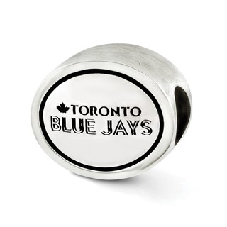 Sterling Silver MLB Siskiyou Buckle Antiqued Toronto Blue Jays Bead
