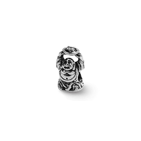 Sterling Silver Reflections CZ Buddha Bead