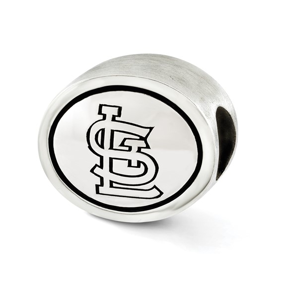Sterling Silver MLB Siskiyou Buckle Antiqued St. Louis Cardinals Bead