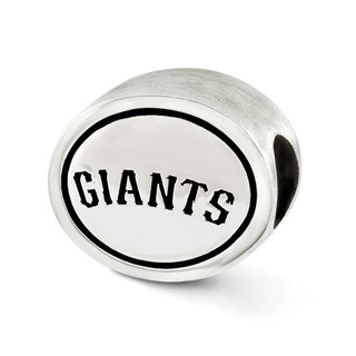 Sterling Silver MLB Siskiyou Buckle Antiqued San Francisco Giants Bead