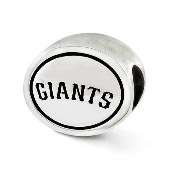 Sterling Silver MLB Siskiyou Buckle Antiqued San Francisco Giants Bead