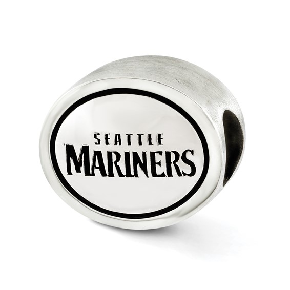 Sterling Silver MLB Siskiyou Buckle Antiqued Seattle Mariners Bead