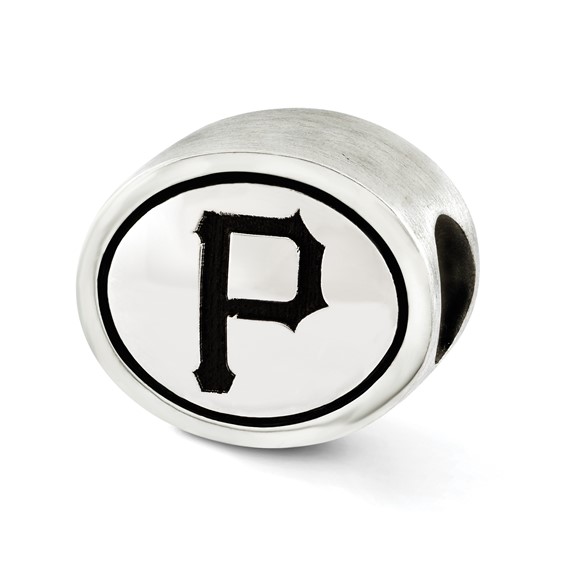 Sterling Silver MLB Siskiyou Buckle Antiqued Pittsburgh Pirates Bead