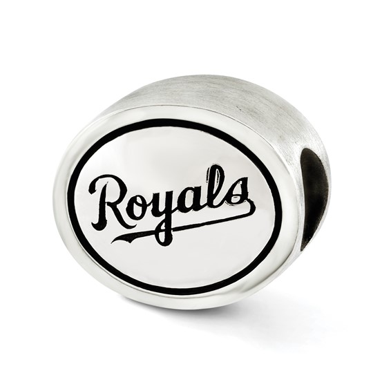 Sterling Silver MLB Siskiyou Buckle Antiqued Kansas City Royals Bead