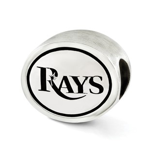 Sterling Silver MLB Siskiyou Buckle Antiqued Tampa Bay Rays Bead