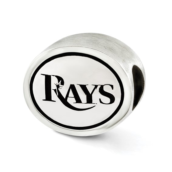 Sterling Silver MLB Siskiyou Buckle Antiqued Tampa Bay Rays Bead