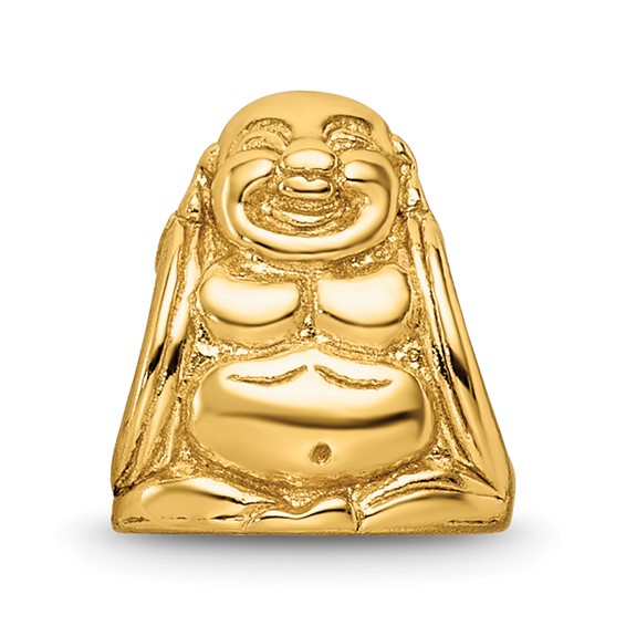 Sterling Silver Gold-plated Reflections Buddha Bead