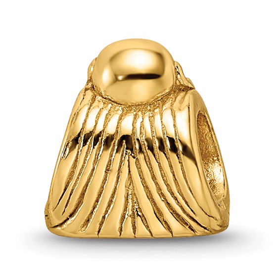 Sterling Silver Gold-plated Reflections Buddha Bead