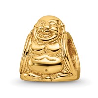Sterling Silver Gold-plated Reflections Buddha Bead view 1