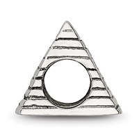 Sterling Silver Reflections Pyramid Bead view 2